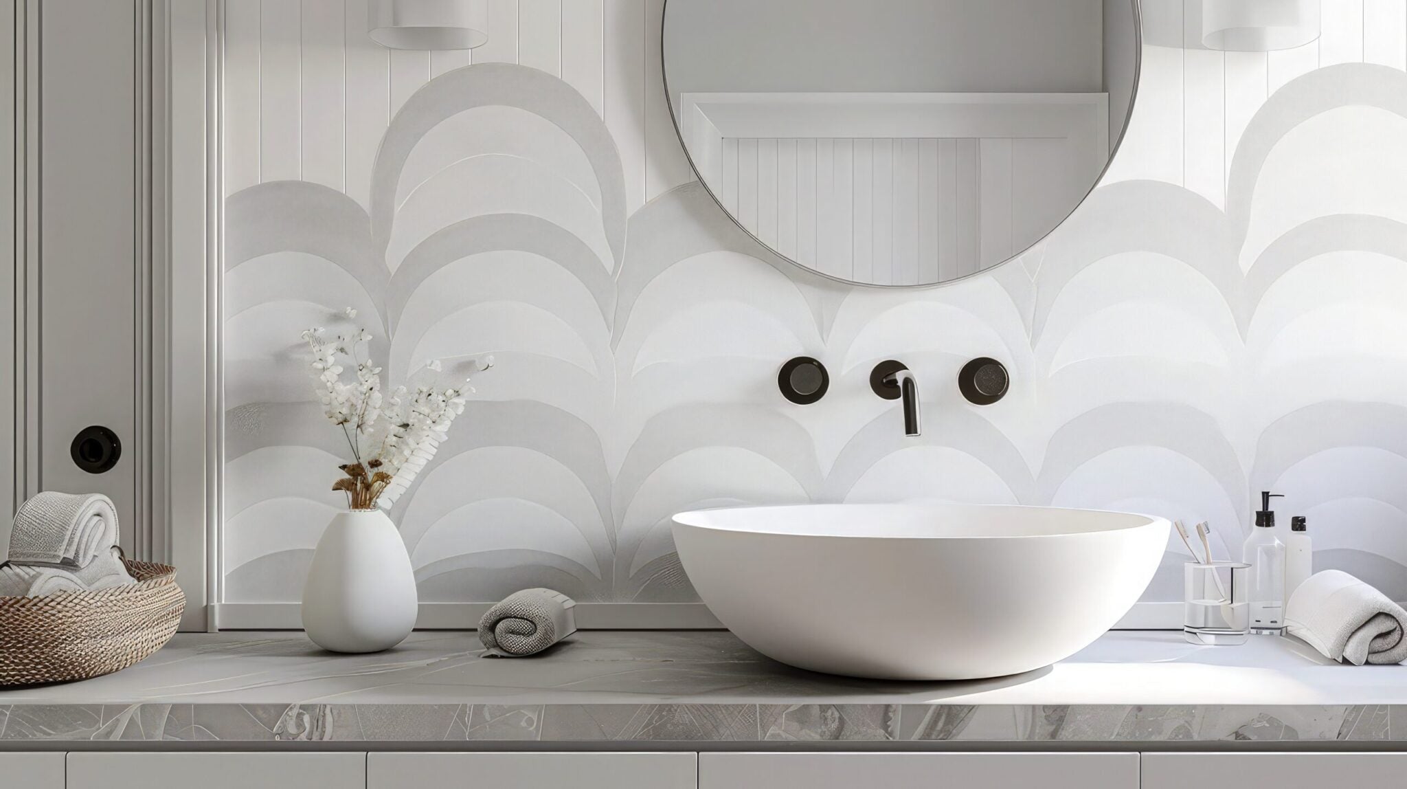 Add Style to Small Spaces: How a Wallpaper Mural Can Transform Your Powder Room